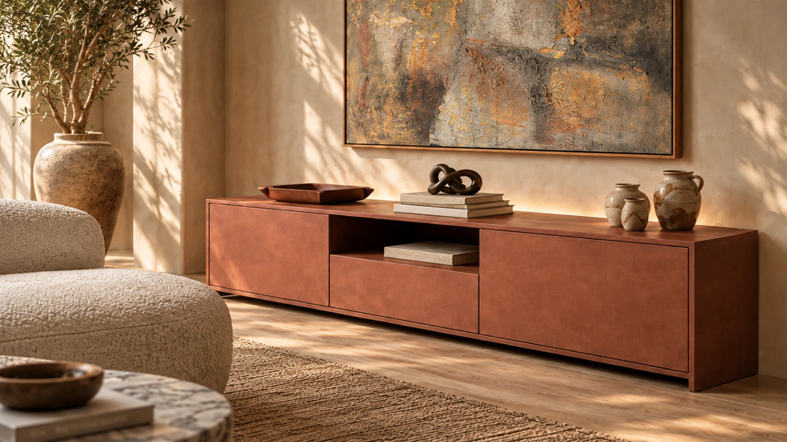 Beño Console in a living room
