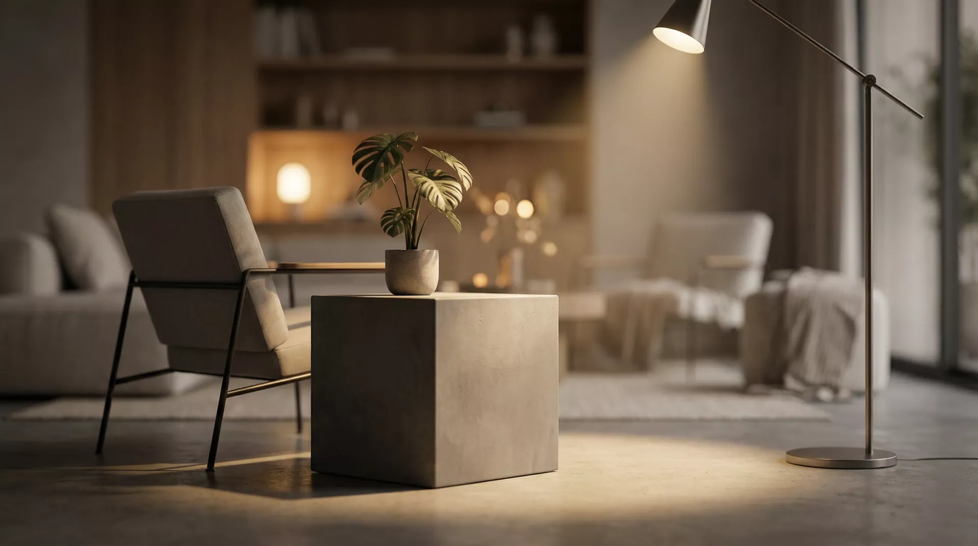 Microcement coffee tables